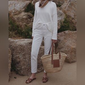 NEW Everlane The Summer Jean White Size 30 Regular